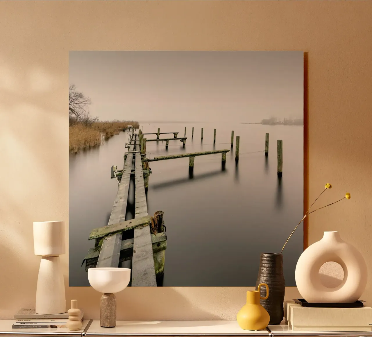 Bathed In Clouds Of Fog | Schwielowsee 2021 plexiglass da Håggard Photography | Ronny Behnert