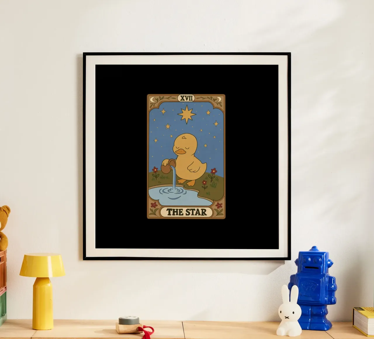 Tarocchi dell'anatra - La stella poster con telaio in plastica da Loobs