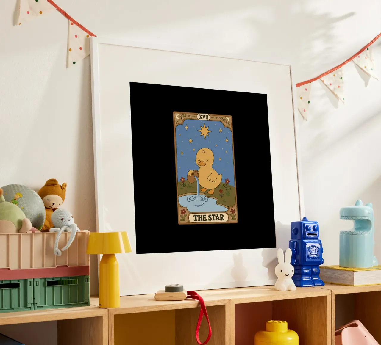 Tarocchi dell'anatra - La stella poster con telaio in plastica da Loobs