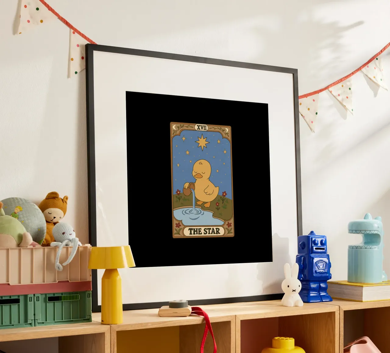 Tarocchi dell'anatra - La stella poster con telaio in plastica da Loobs