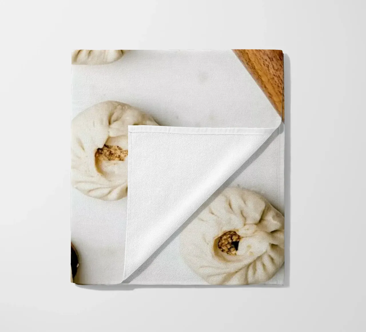 Baozi In The Making beach towel by Eat this