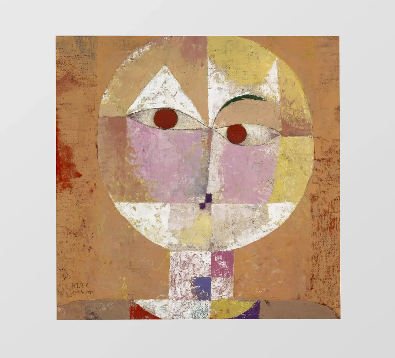 Paul Klee - Senecio (Baldgreis) (1922) pellicola backlit da Wirla