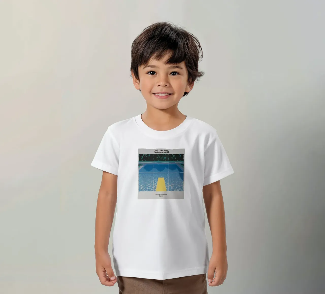 Papieren zwembaden kinder t-shirt van khanrosie