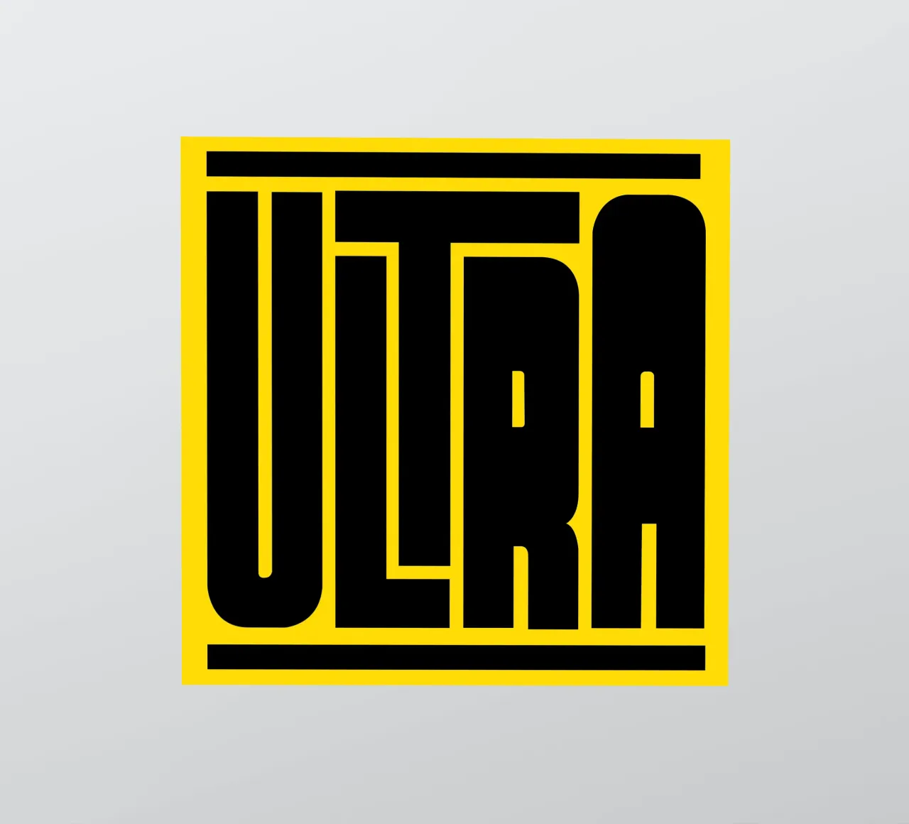 Ultra Gelb sticker by Flo Klein