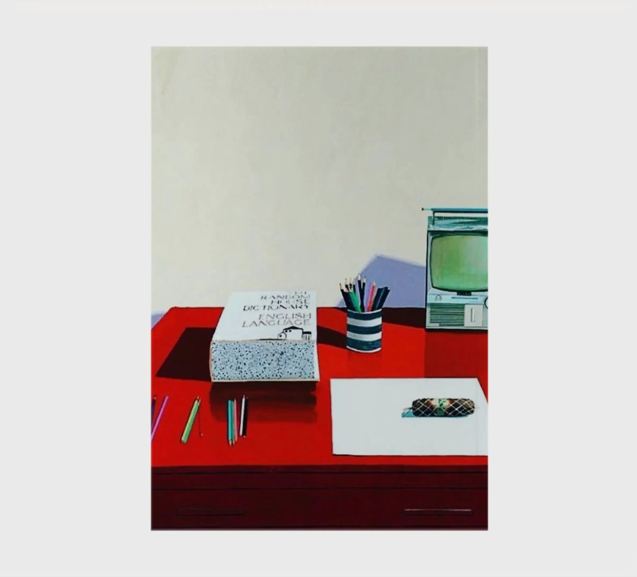 Still Life With TV , 1969 notebook by khanrosie