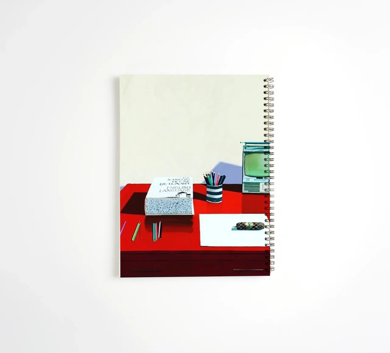 Still Life With TV , 1969 spiral notebook by khanrosie
