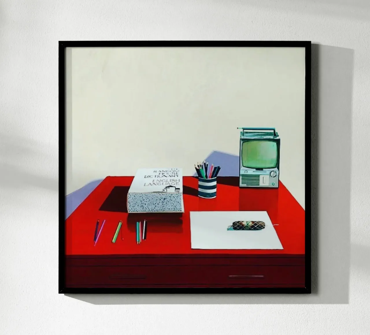 Natura morta con TV , 1969 poster da khanrosie