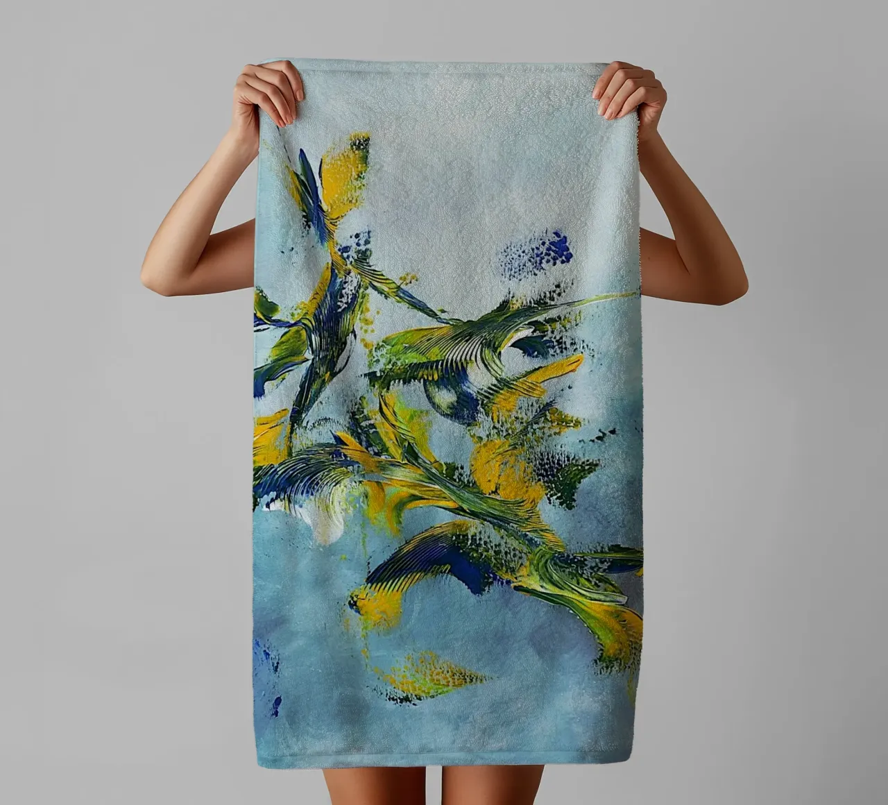 GALACTIC ENERGY asciugamano da bagno da Thierry Vobmann Abstract painting