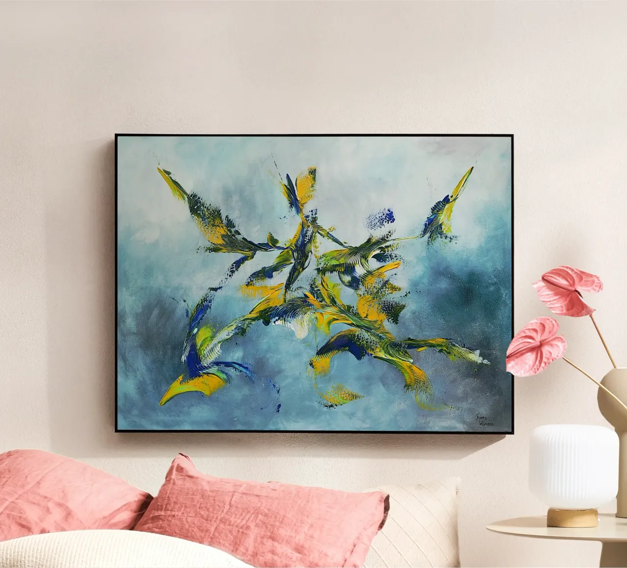 GALACTIC ENERGY plexiglass da Thierry Vobmann Abstract painting