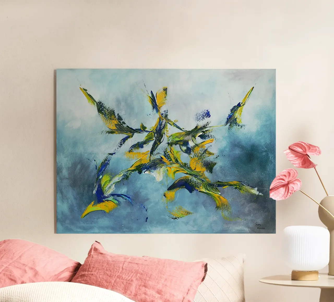 GALACTIC ENERGY plexiglass da Thierry Vobmann Abstract painting