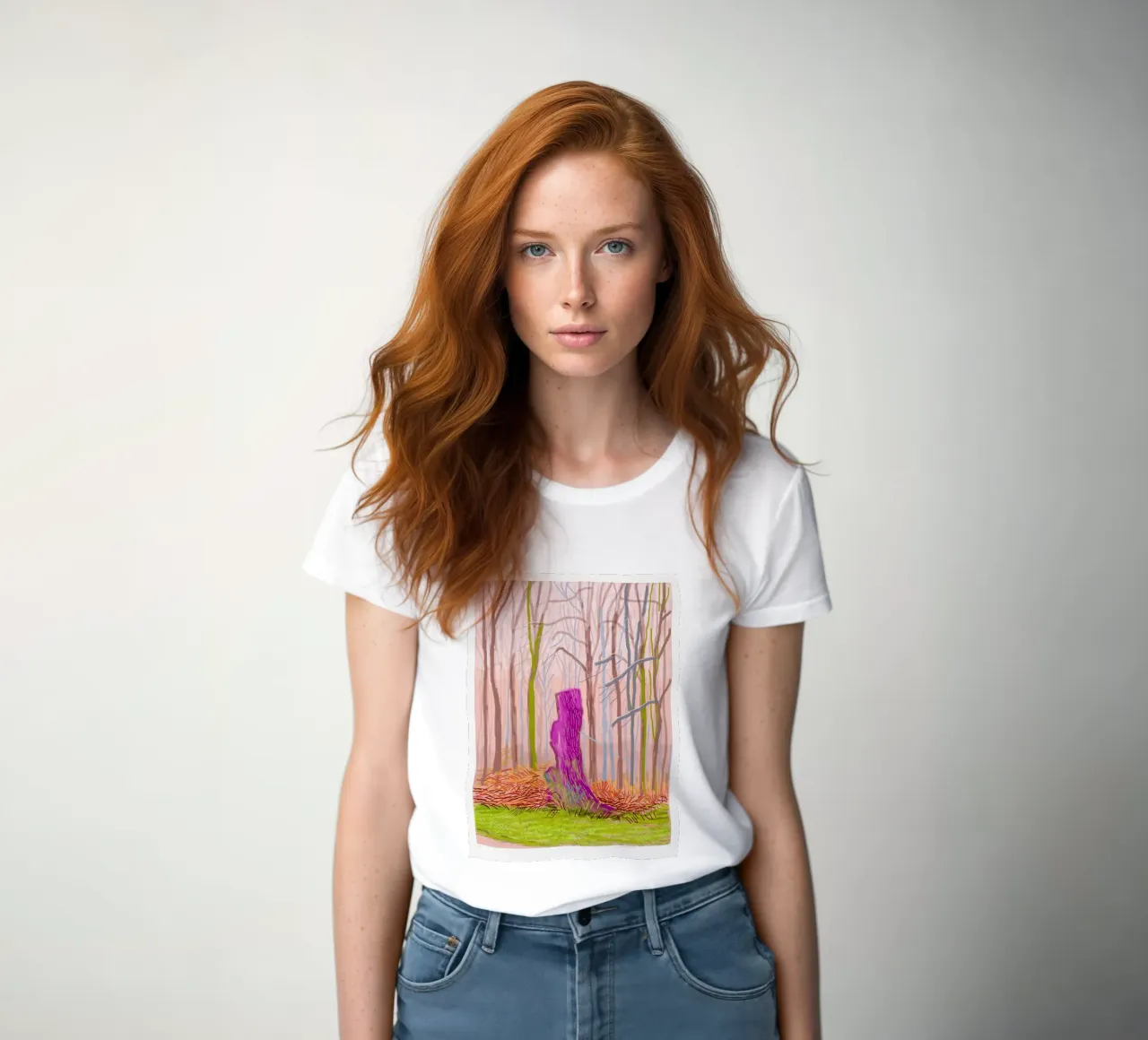 the arrival of spring in woldgate east yorkshire in 2011 women's fitted t-shirt by khanrosie