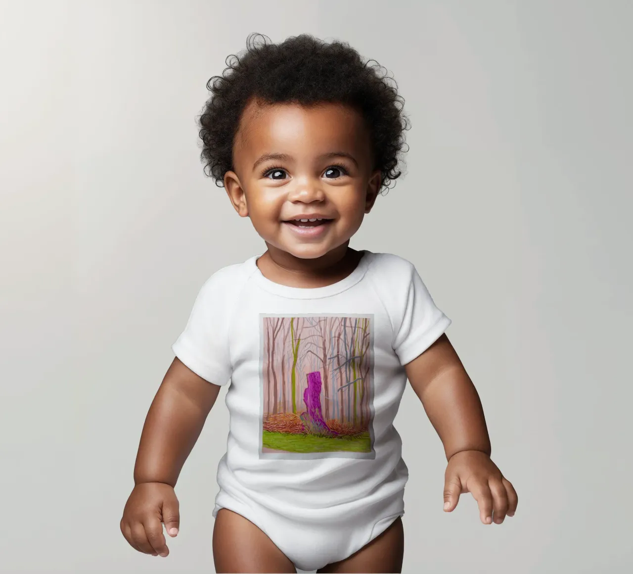 the arrival of spring in woldgate east yorkshire in 2011 short-sleeve baby romper by khanrosie