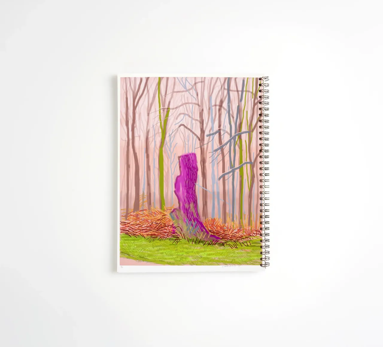 the arrival of spring in woldgate east yorkshire in 2011 spiral notebook by khanrosie