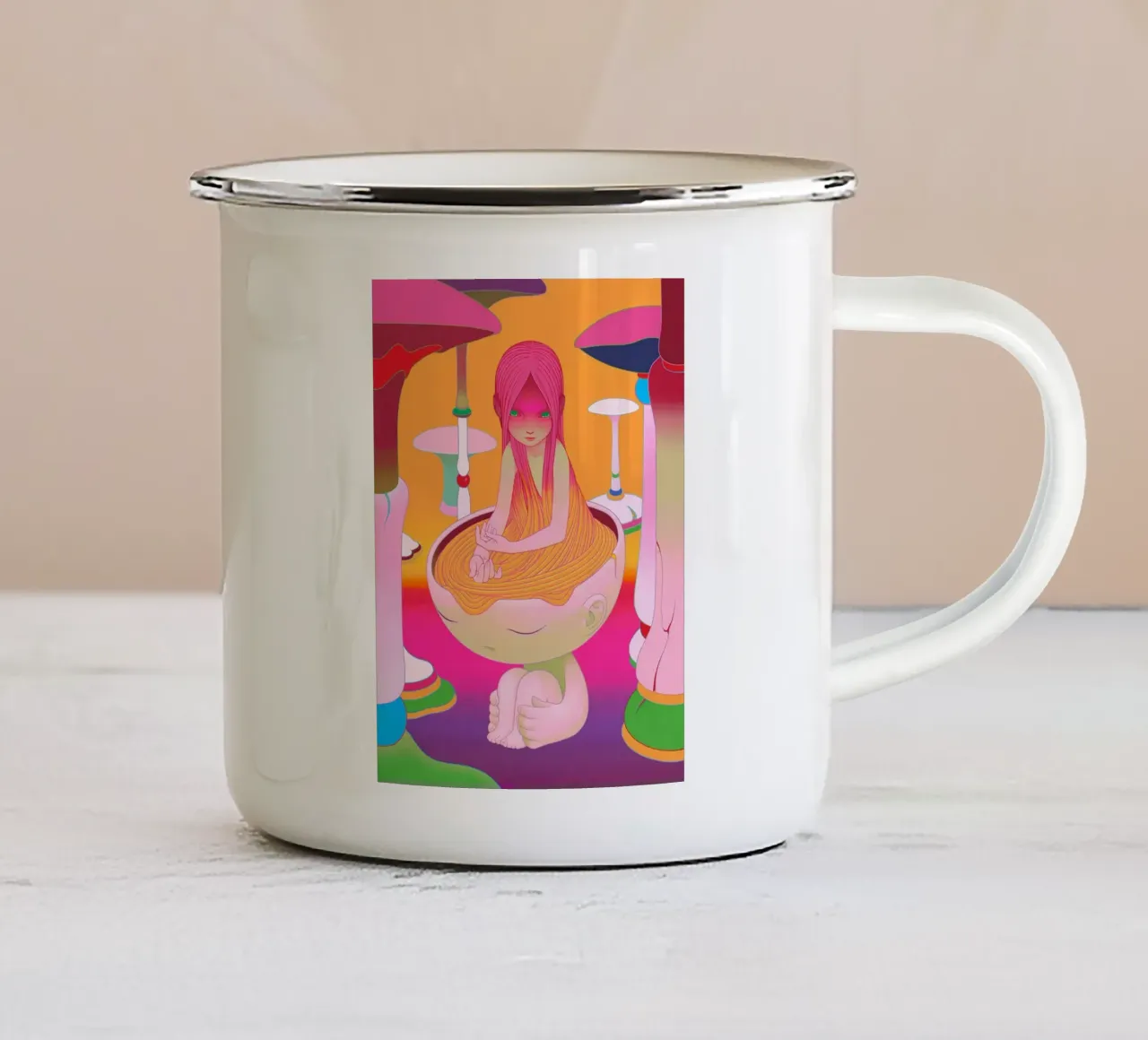 James Jean Bath tazza in smalto da Kunzeworld