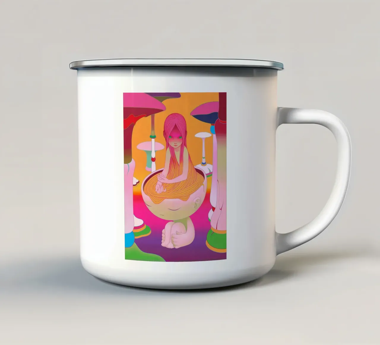 James Jean Bath tazza in smalto da Kunzeworld