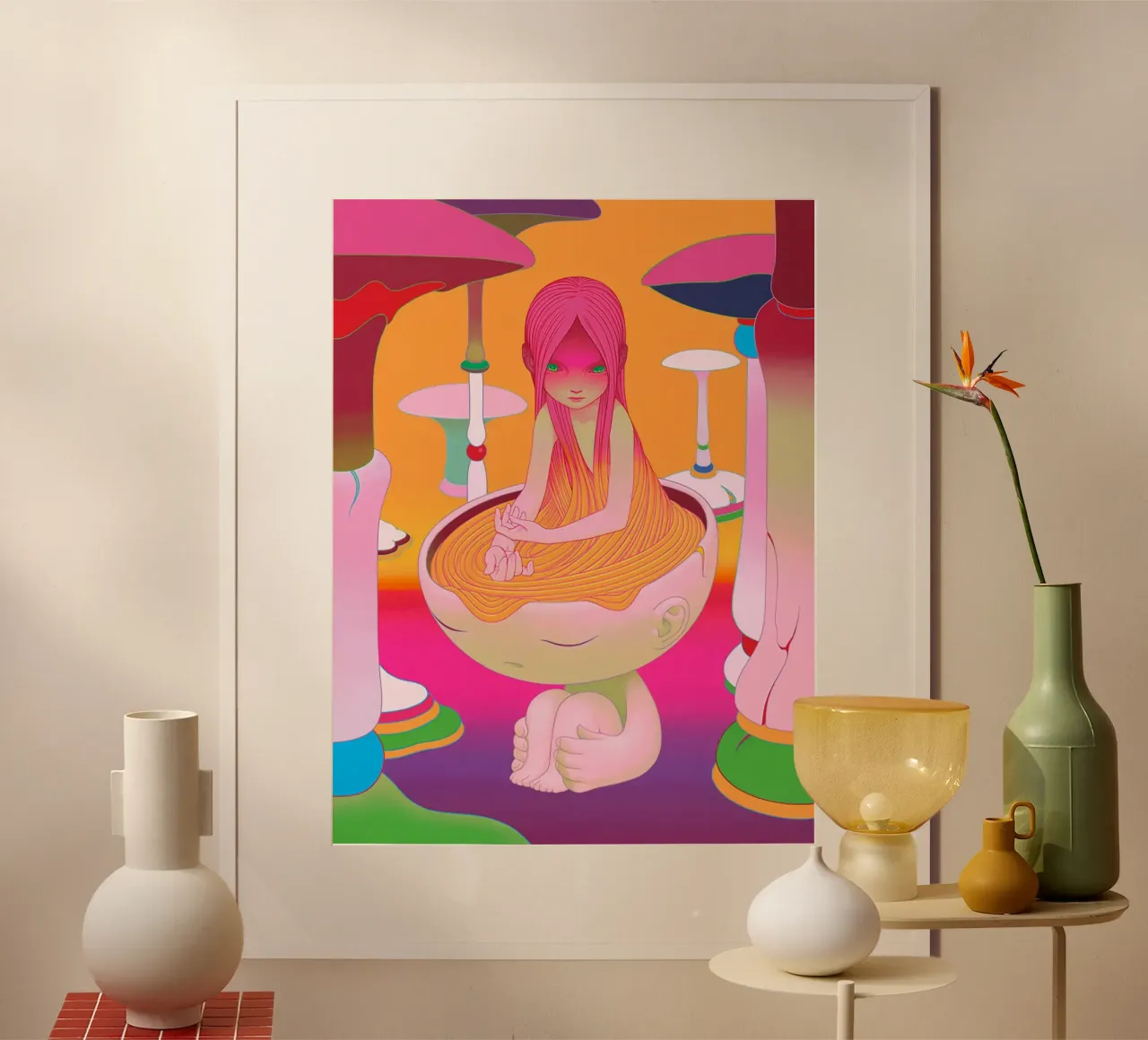 James Jean Bath poster con telaio in plastica da Kunzeworld