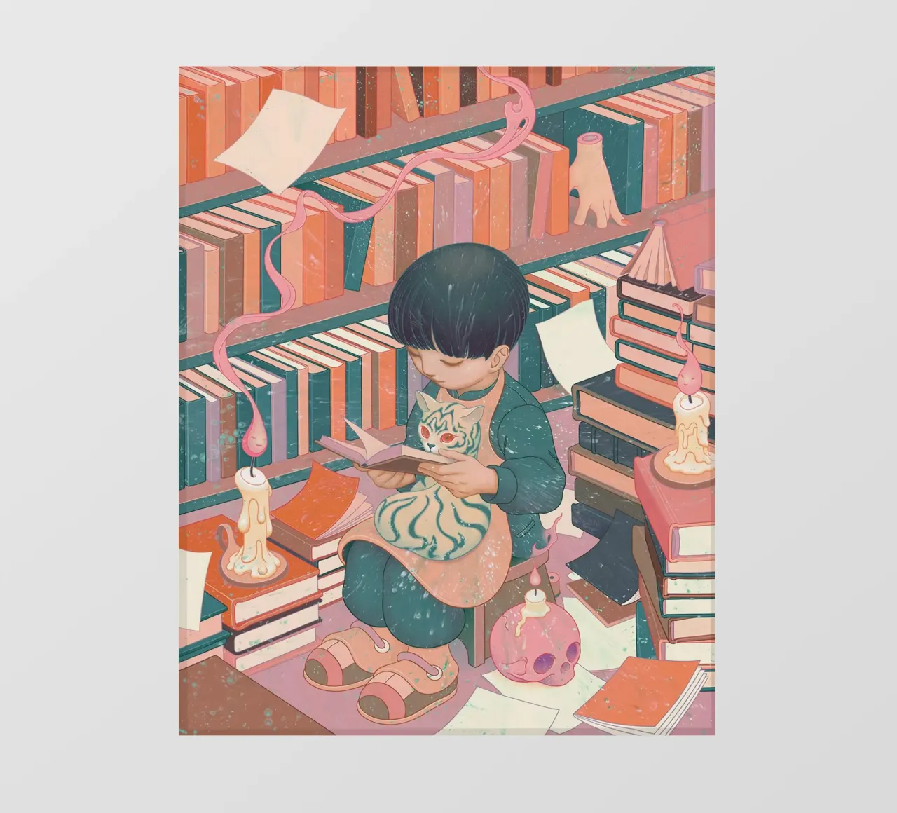 James Jean Bibliofilo pellicola backlit da Kunzeworld