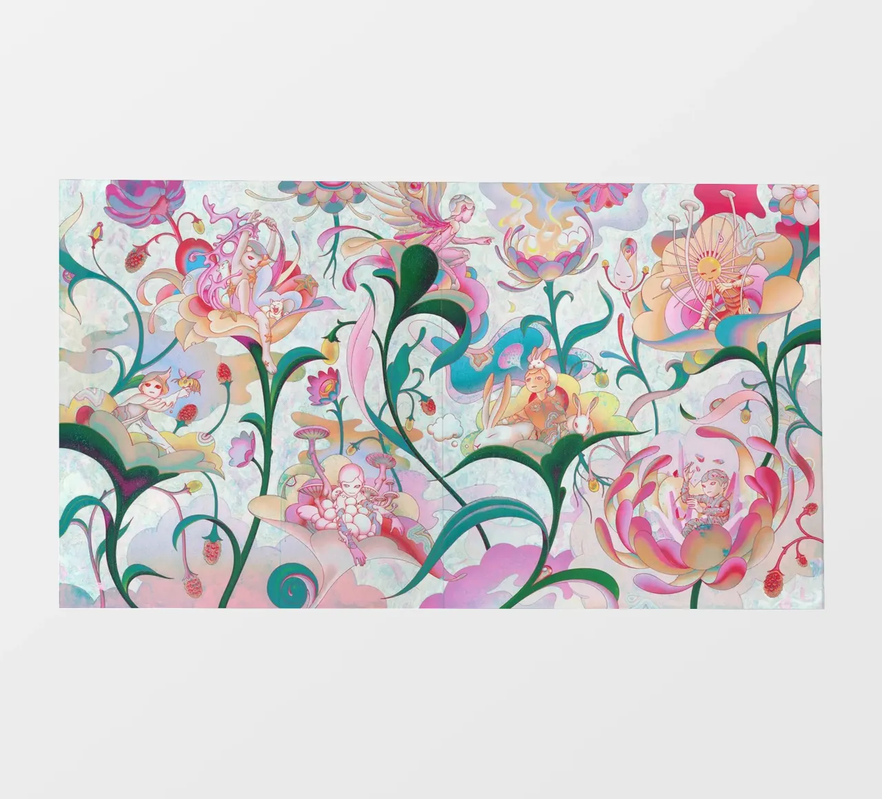James Jean BTS Gruppe Garten Backlit Folie von Kunzeworld