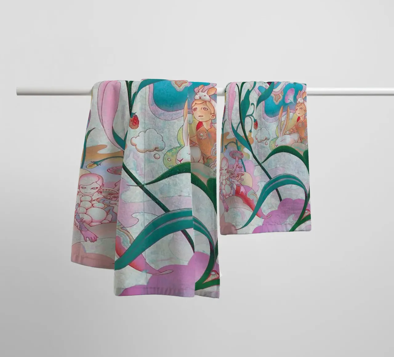 James Jean Giardino del Gruppo BTS asciugamano da bagno da Kunzeworld