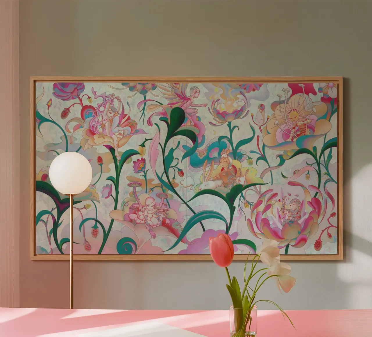 James Jean BTS Group Garden alu-dibond by Kunzeworld