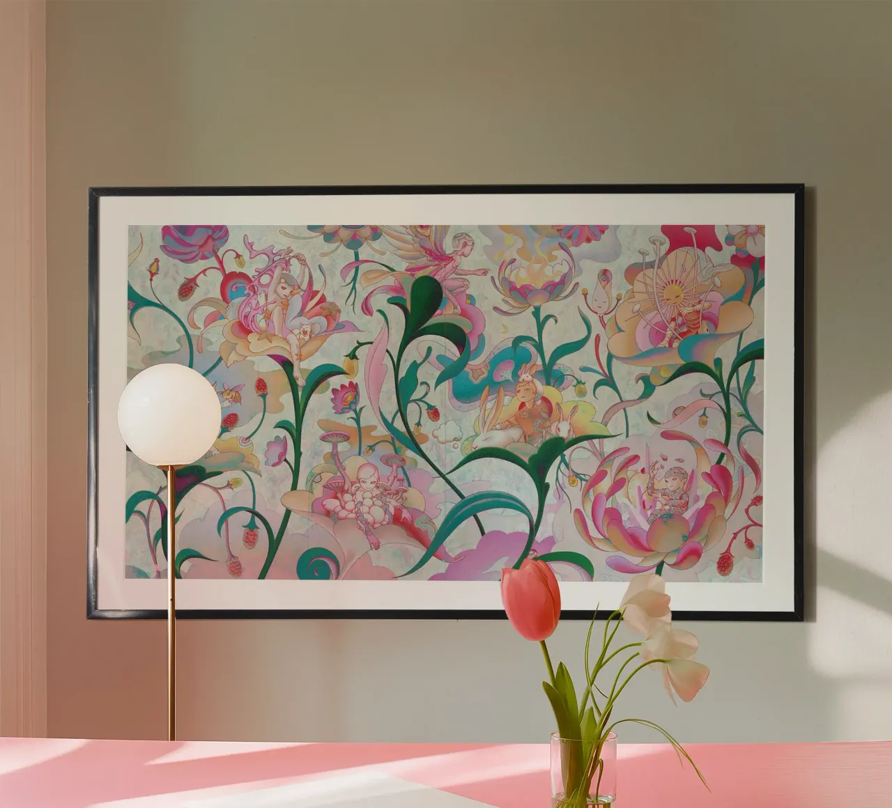 James Jean Giardino del Gruppo BTS poster con telaio in legno da Kunzeworld