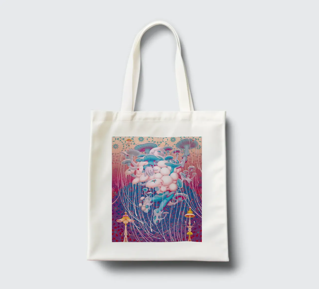 James Jean BTS Jimin Champignon borsa in juta da Kunzeworld