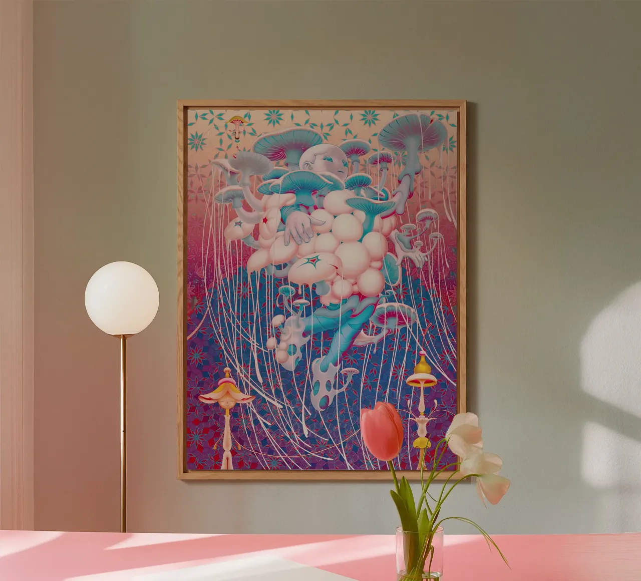 James Jean BTS Jimin Champignon alluminio dibond da Kunzeworld
