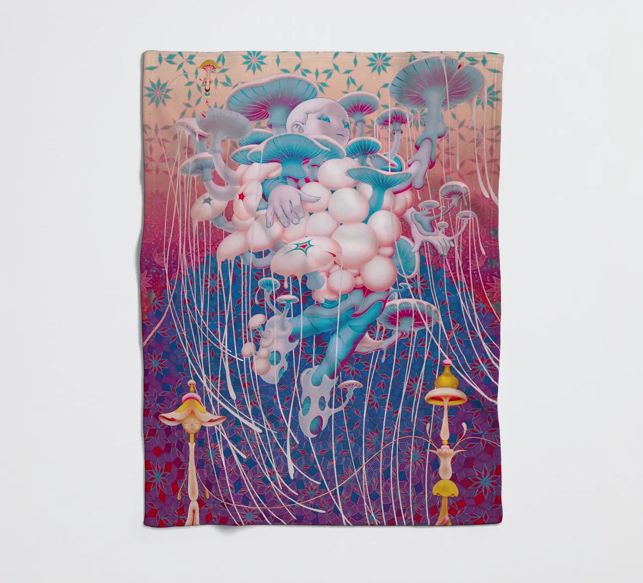 James Jean BTS Jimin Champignon coperta in pile da Kunzeworld
