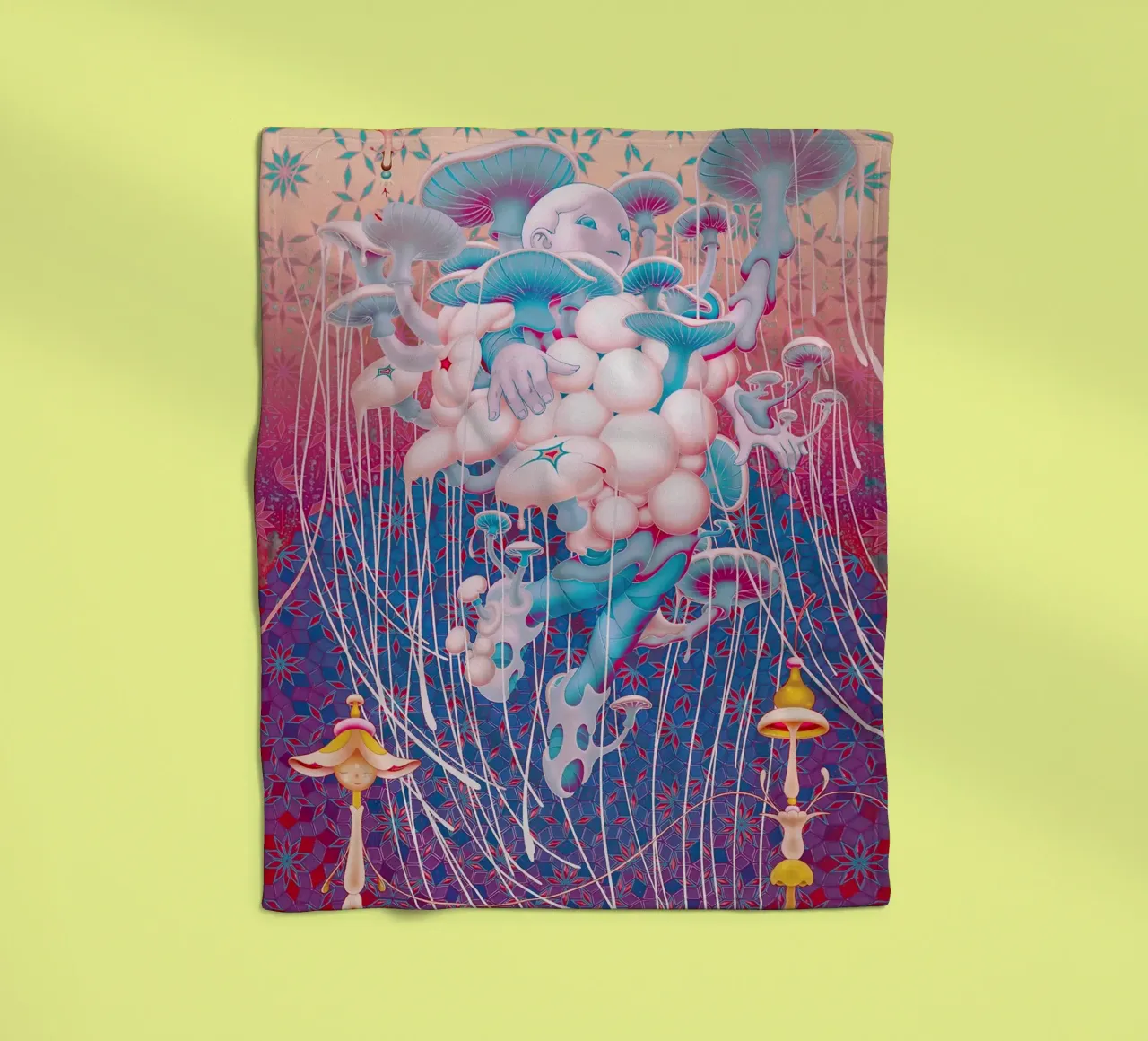 James Jean BTS Jimin Champignon coperta in pile da Kunzeworld