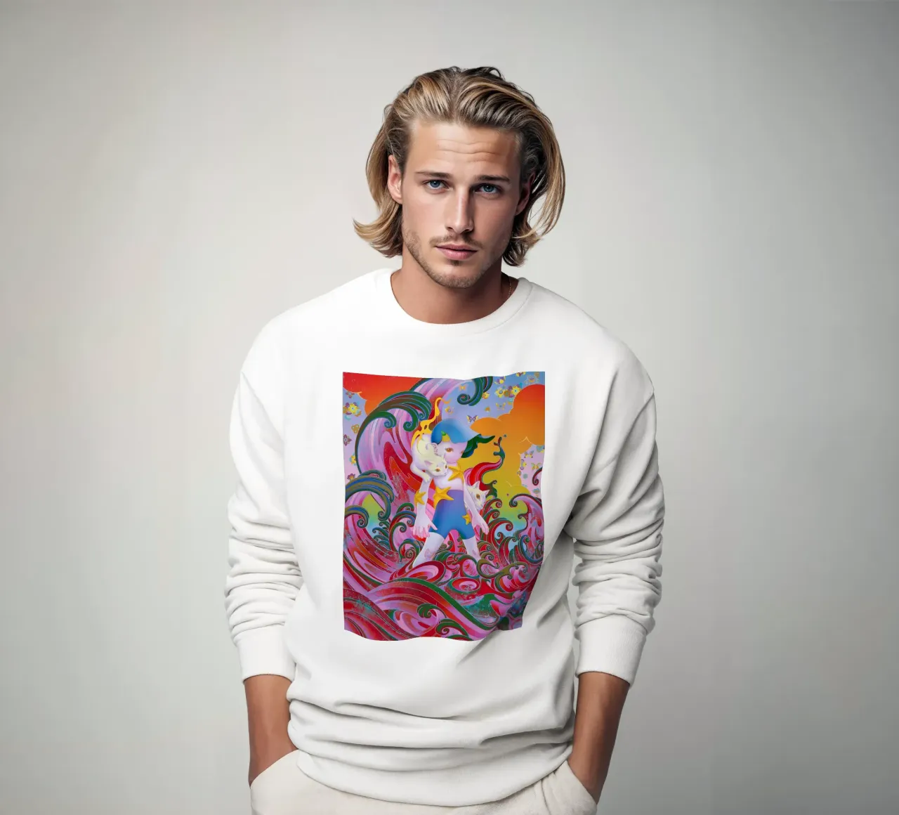 James Jean BTS Suga Meowtide felpa da Kunzeworld