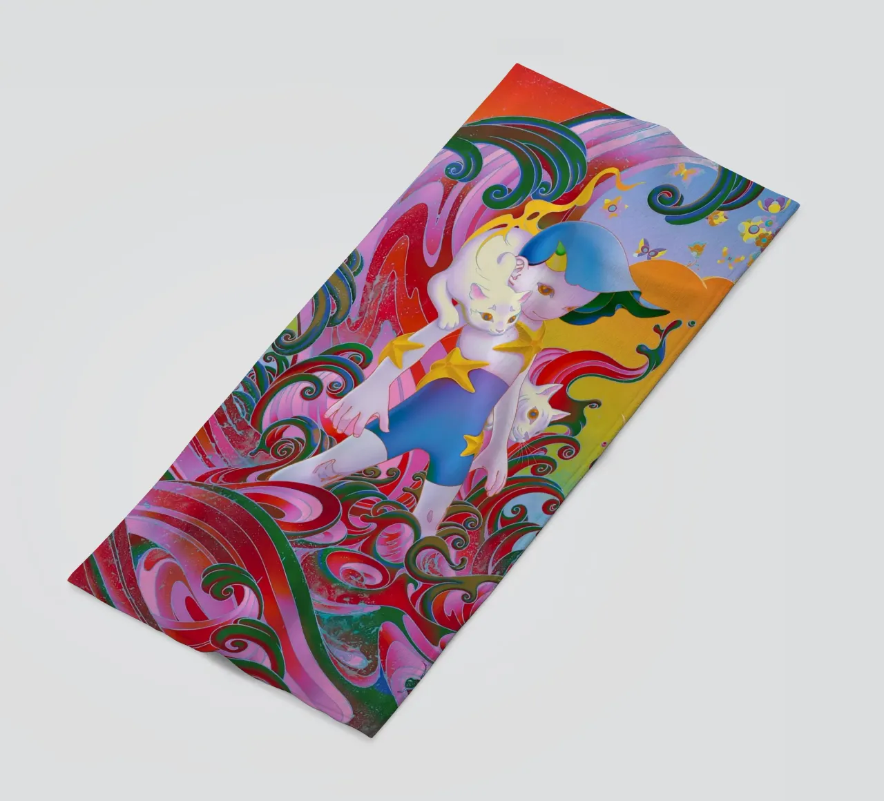 James Jean BTS Suga Meowtide telo mare da Kunzeworld