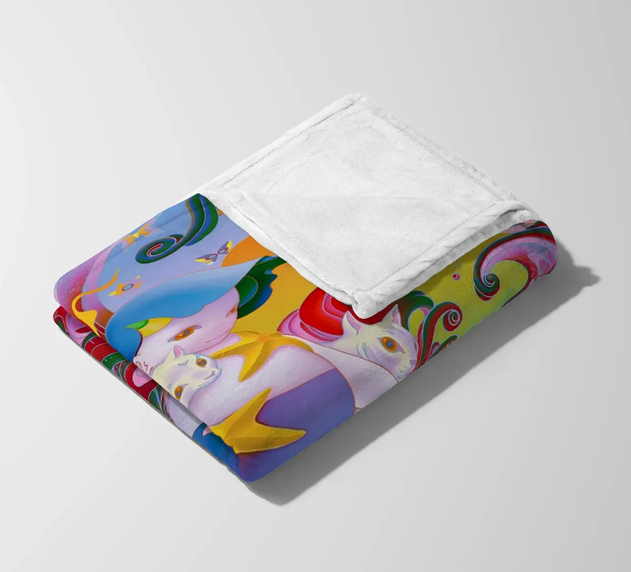 James Jean BTS Suga Meowtide coperta in pile da Kunzeworld