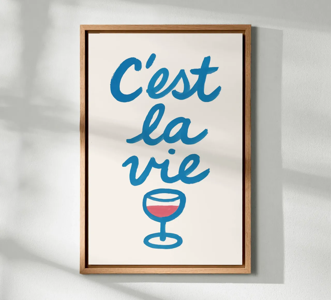 C’est la Wine tela con Cornice a cassetta da QuooodZ by MooodzArt