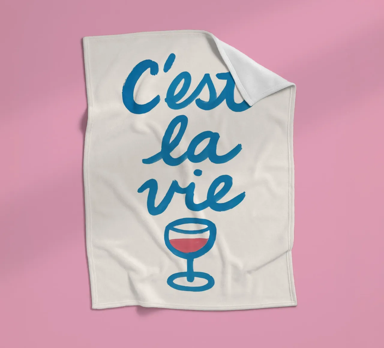 C’est la Wine coperta in pile da QuooodZ by MooodzArt