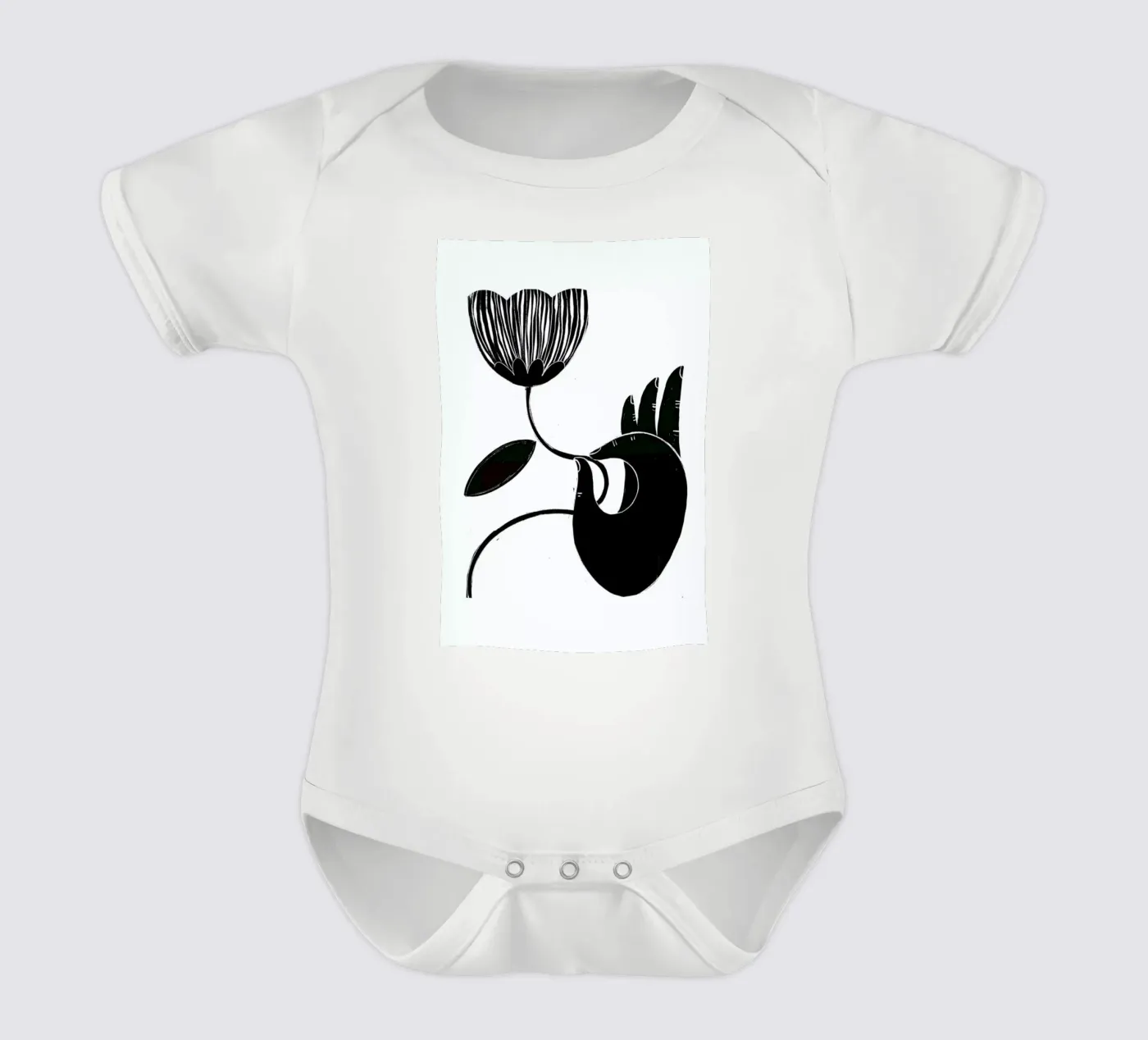 Flower body bébé de Graphite