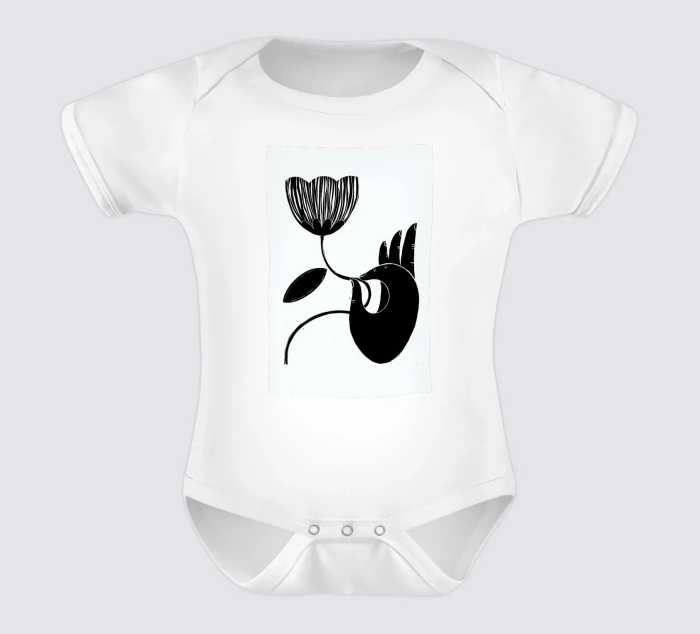 Flower body bébé de Graphite