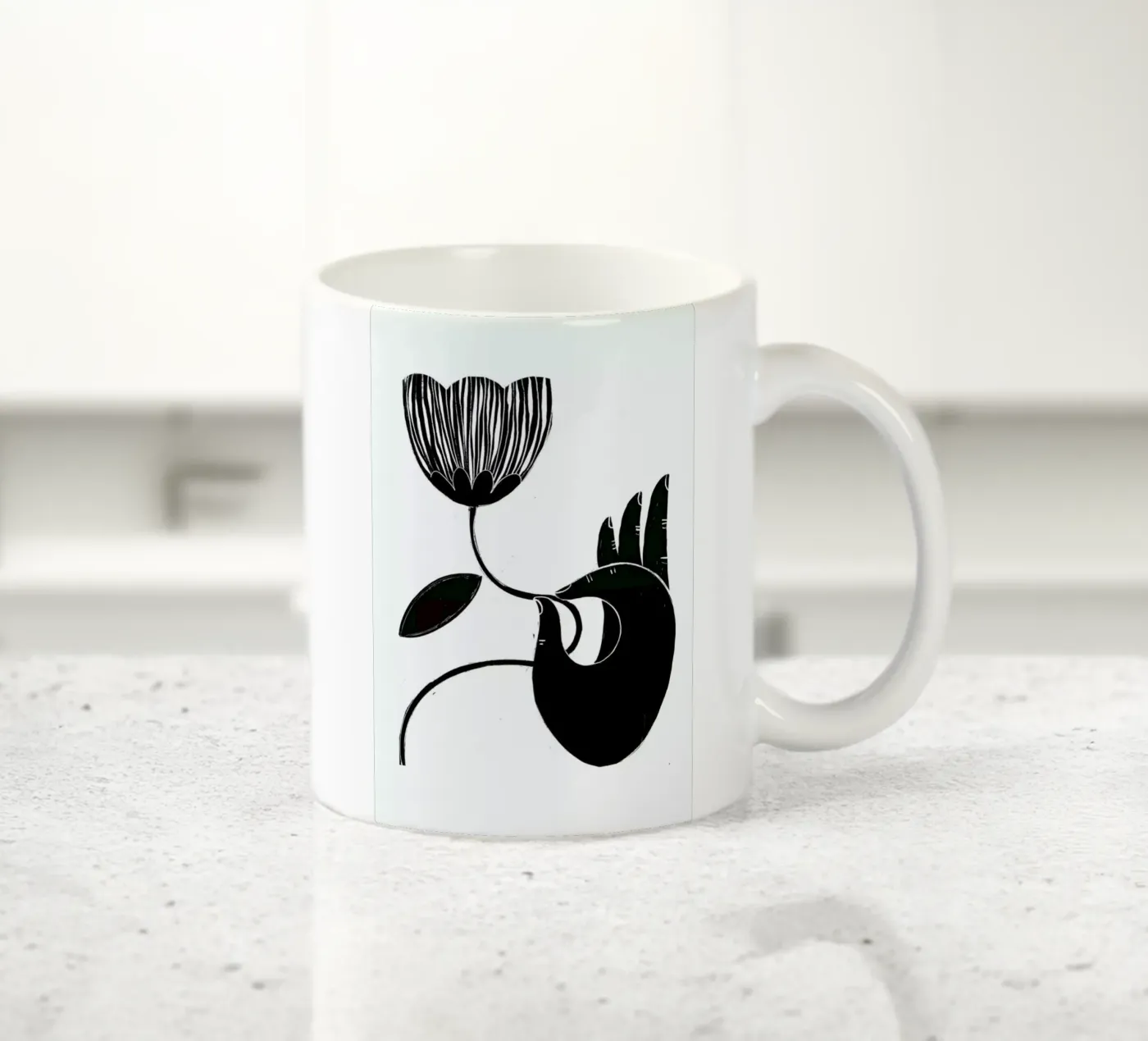 Flower ceramic mug by Graphite