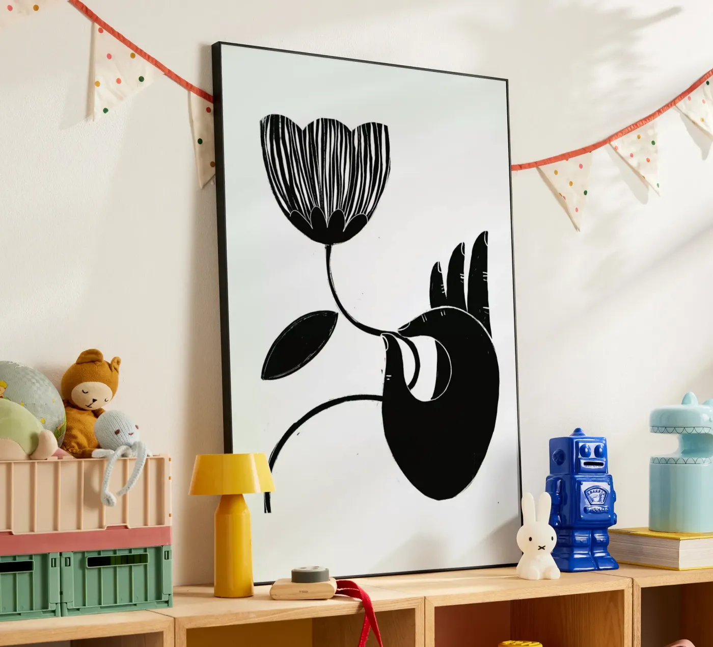 Flower alluminio dibond da Graphite