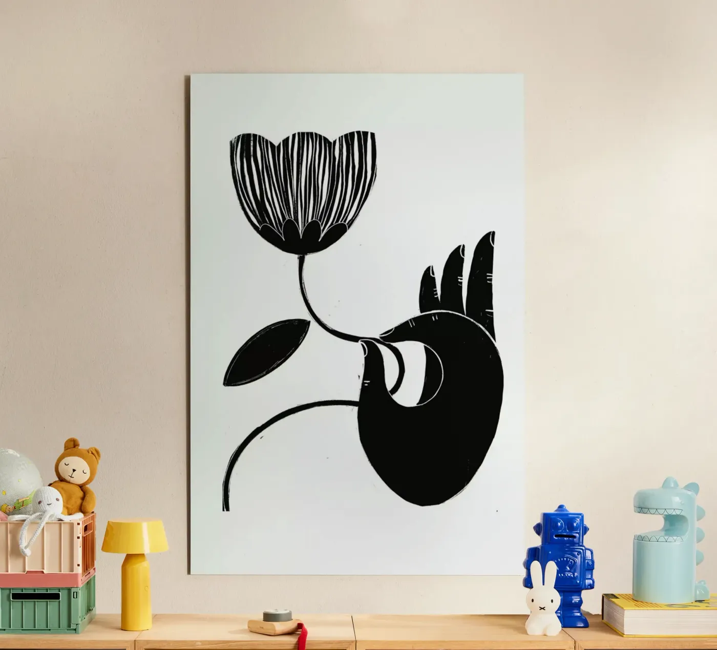 Flower alluminio dibond da Graphite