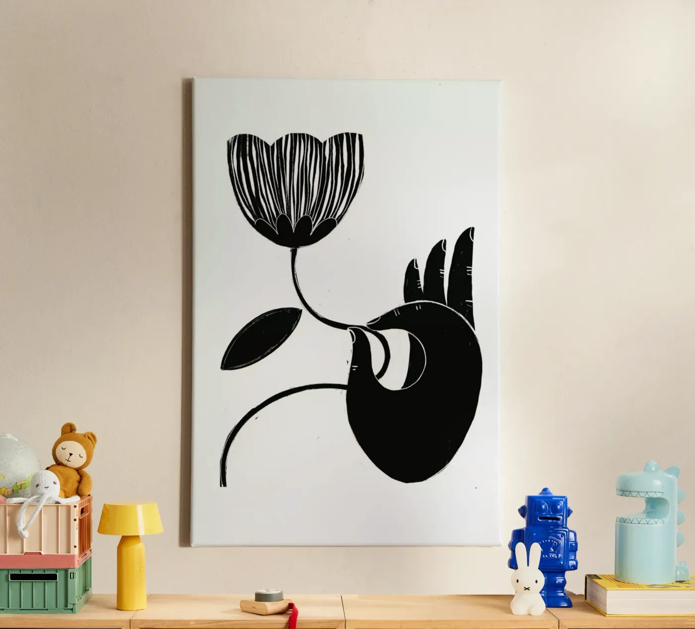 Flower tela da Graphite