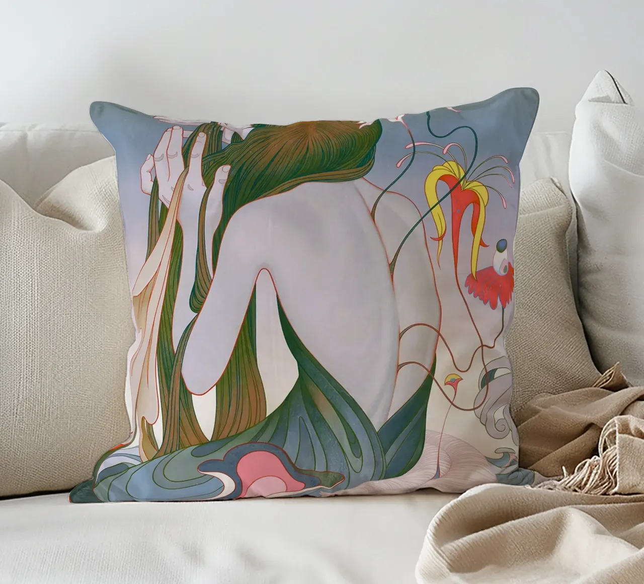 James Jean Chine cuscino da Kunzeworld