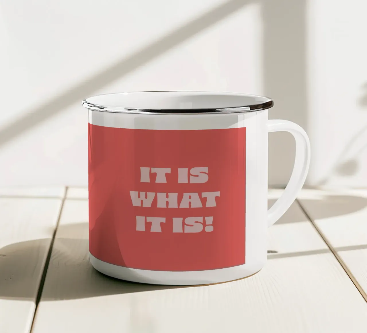 It is what it is tazza in smalto da pv art