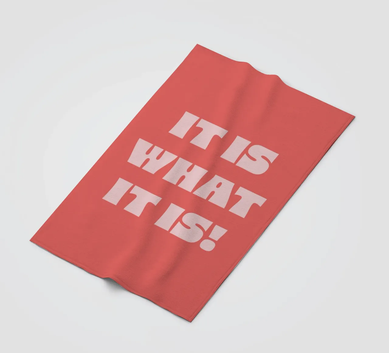 It is what it is coperta in pile da we line studio - art