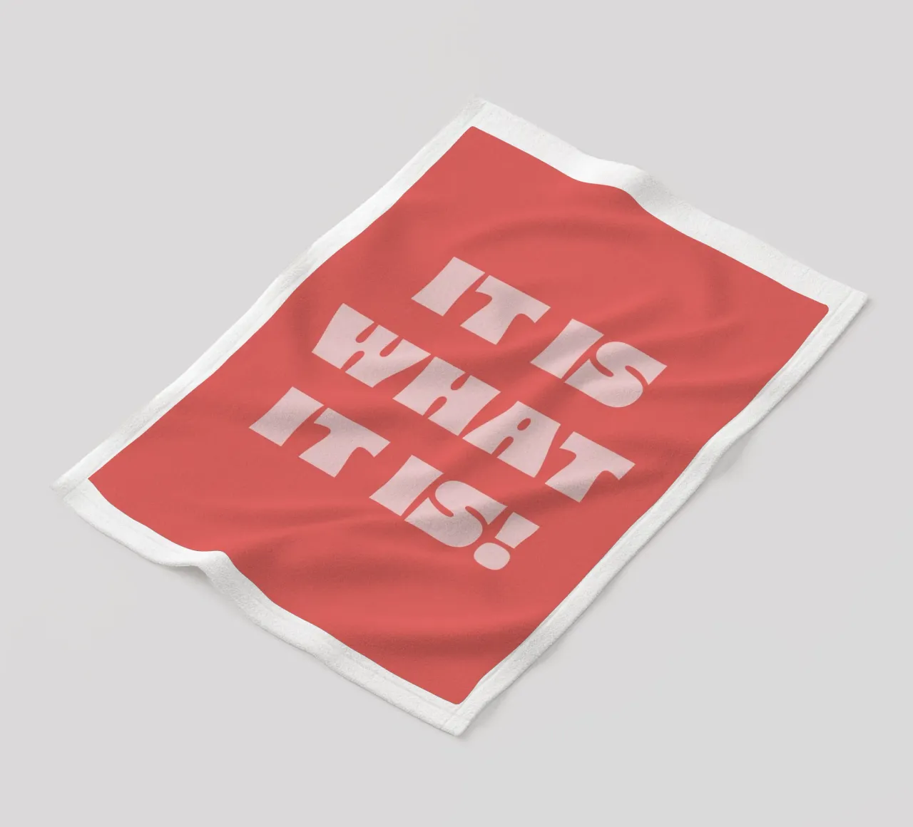 It is what it is coperta in pile da we line studio - art