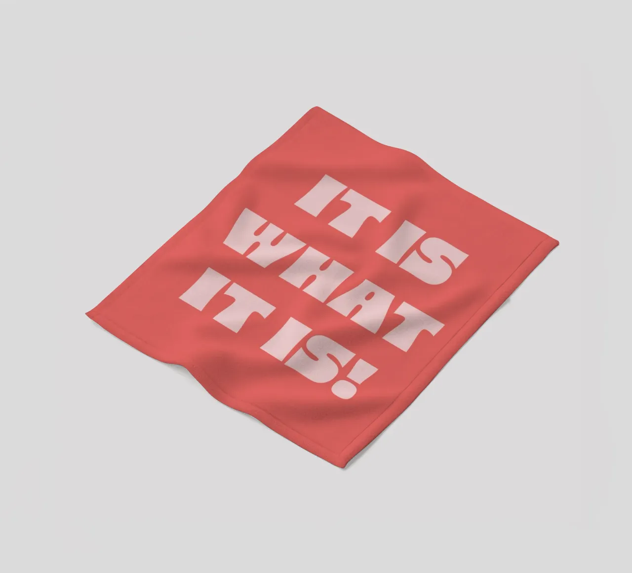 It is what it is coperta in pile da we line studio - art