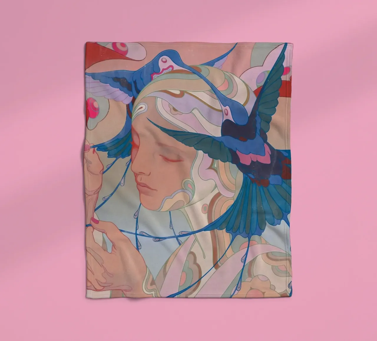 James Jean Colibrì coperta in pile da Kunzeworld