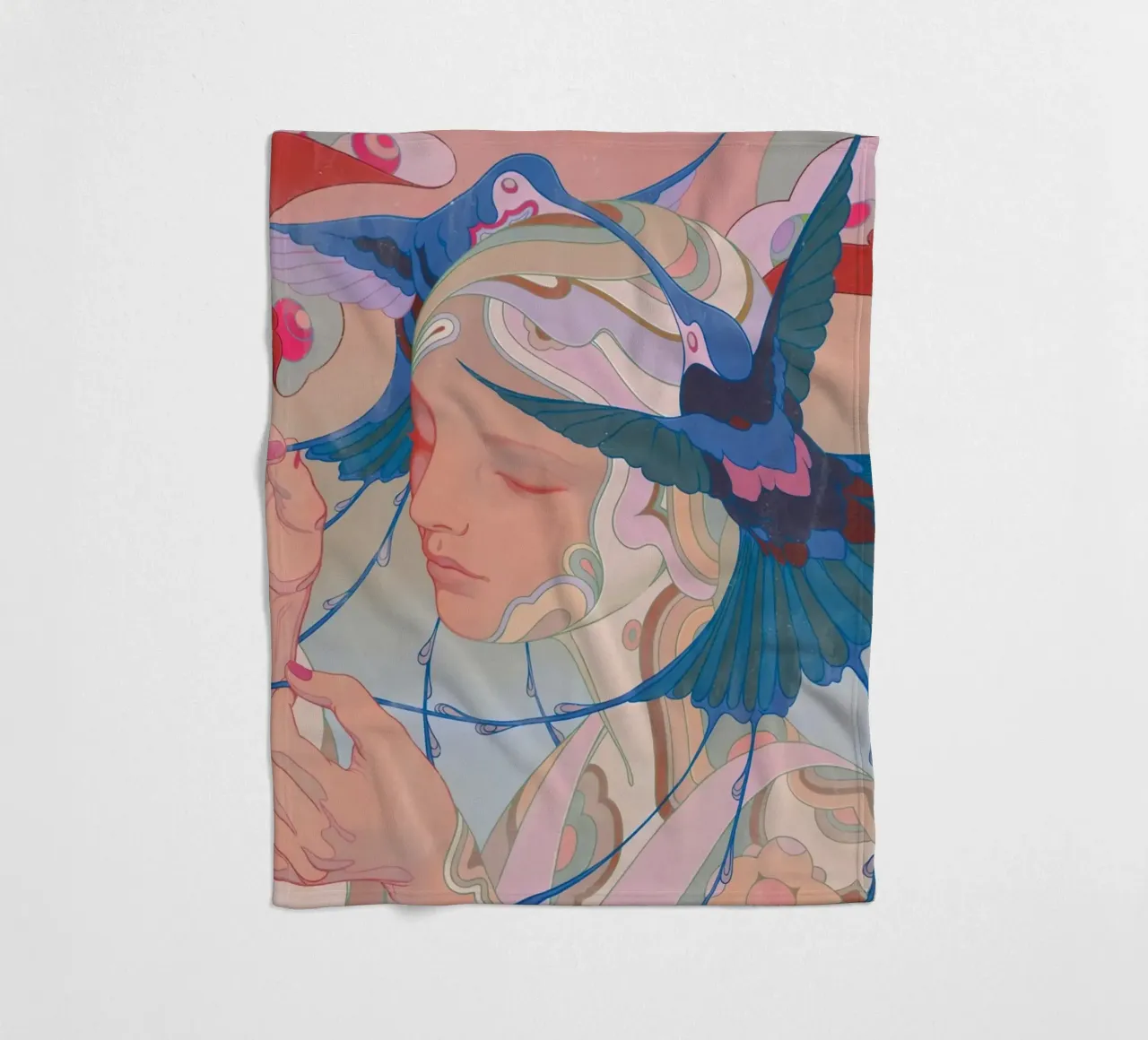 James Jean Colibrì coperta in pile da Kunzeworld