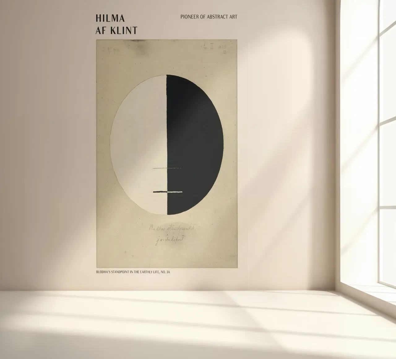 Hilma Af Klint Point de vue des bouddhas papier peint photo de Spencershop