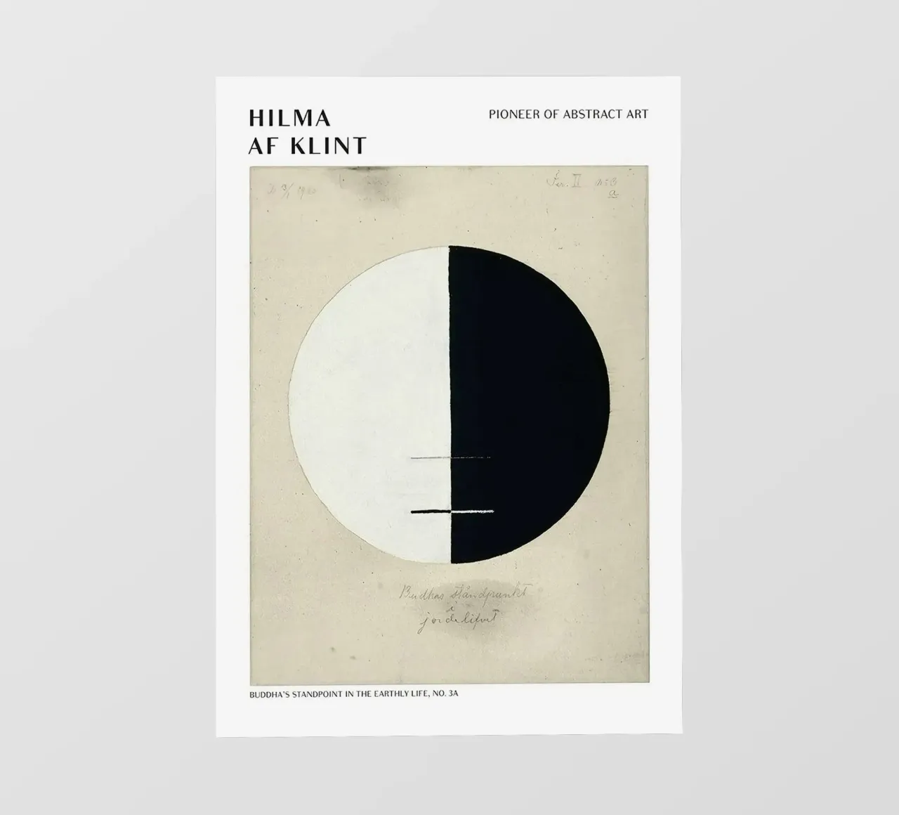 Hilma Af Klint Point de vue des bouddhas bâche pvc de Spencershop