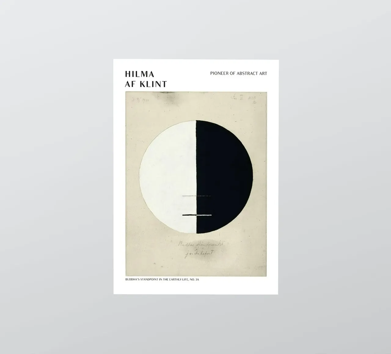 Hilma Af Klint Point de vue des bouddhas autocollant de Spencershop